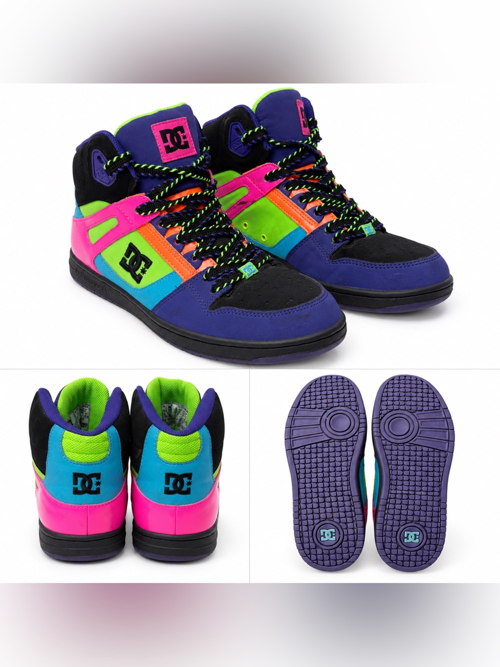 DC Shoes Women's Rebound Hi
Size 10 Multicolor Neon High Top
Sneakers